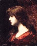 Jean-Jacques Henner Head of a Girl Spain oil painting artist